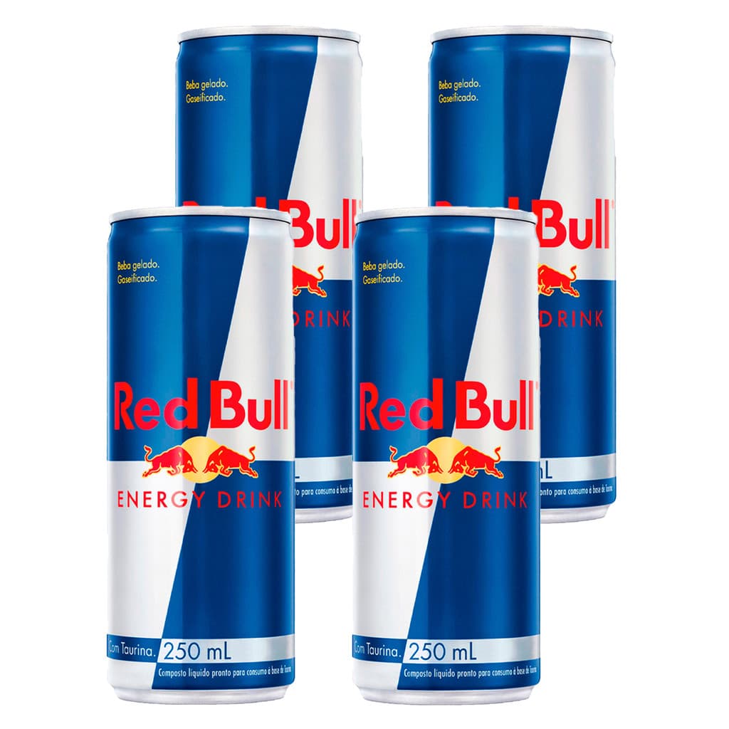 Energético Red Bull Energy Drink Tradicional 250ml 4un