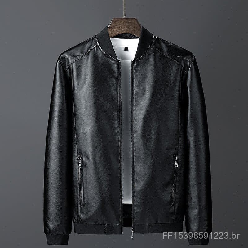 2025 jaqueta masculina primavera outono jaqueta de couro masculino novo estilo Popular versão coreana fino ajuste estilo