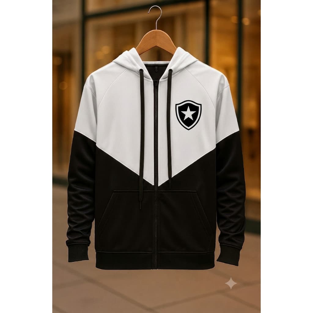 Jaqueta Esportiva Botafogo Jaqueta Masculina Botafogo Jaqueta Casual Futebol Jaqueta Torcida