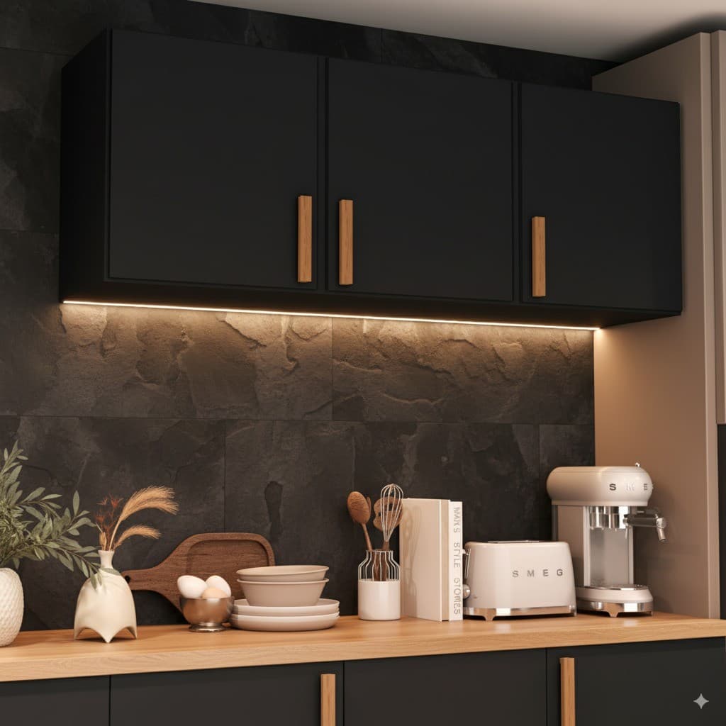 Armário organizador aéreo 3 Portas 120cm Para Cozinha Lavanderia Multiuso - CORES