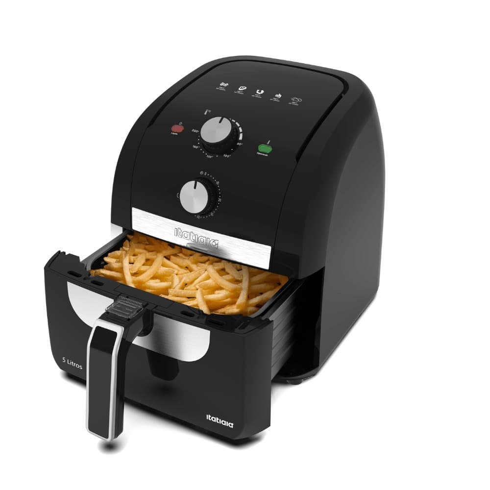 Fritadeira Airfryer Itatiaia 5 Litros 127V ideal para refeições rápidas e crocantes sem óleo