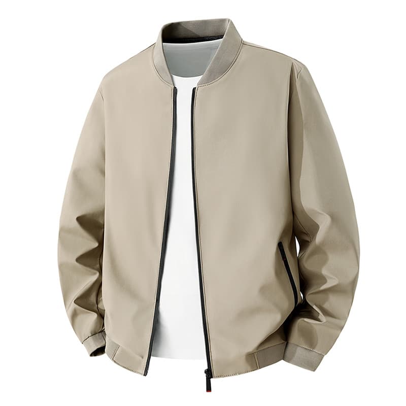 Primavera outono tamanho grande gola alta jaqueta masculina gola de beisebol jaqueta masculina negócios gola alta jaquet