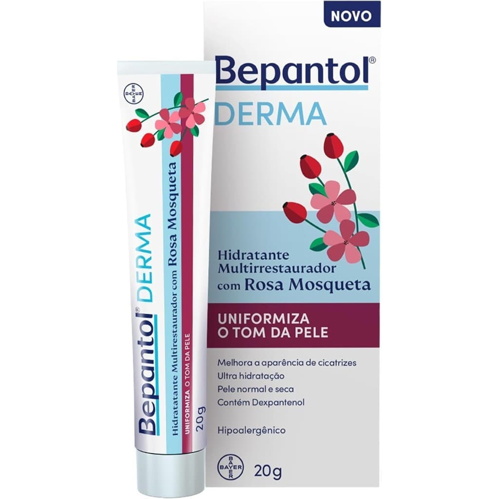 Bepantol Derma Pink Mosqueta , Hidratante Multi-Restorer Hipoalergênico , 20g