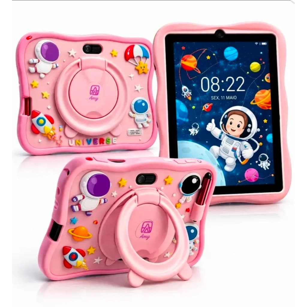 Tablet Infantil Android 13 7 Polegadas Controle Parental WiFi Bluetooth