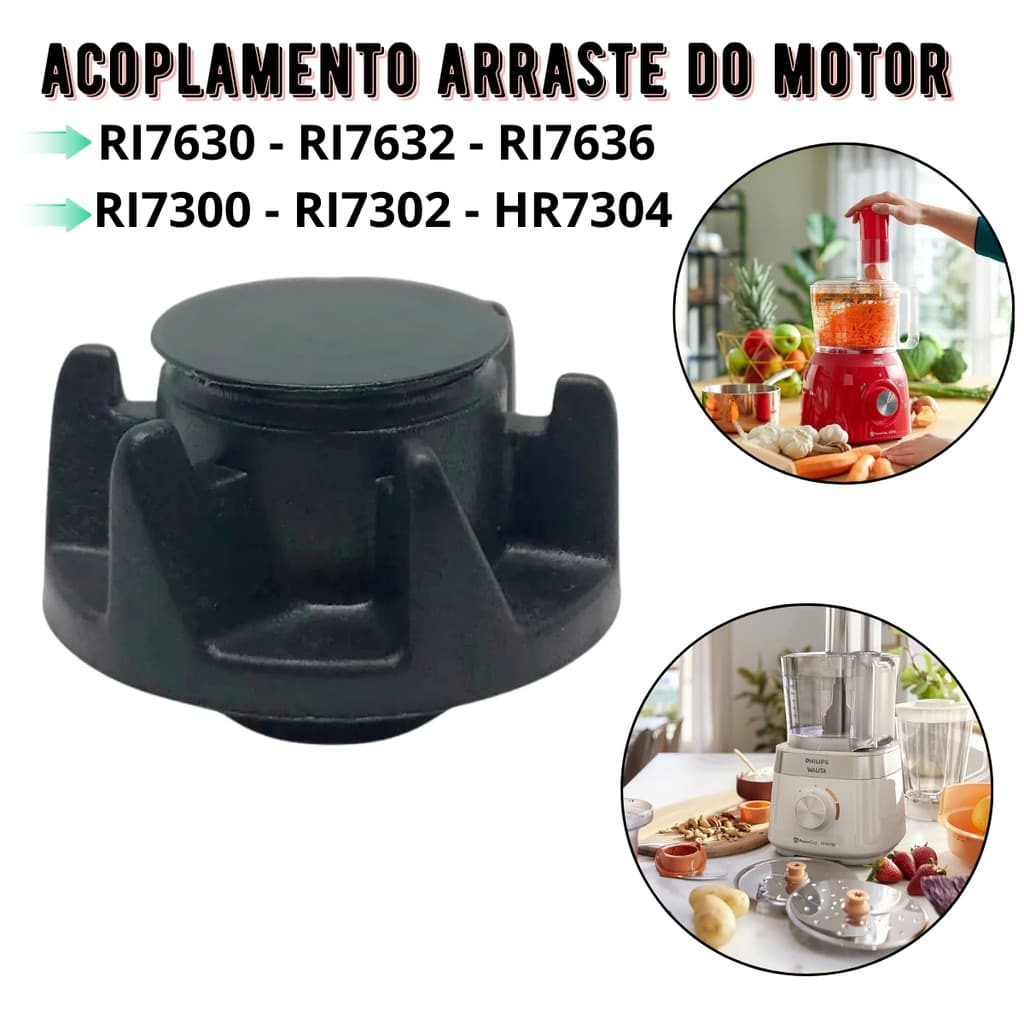 Arraste Do Motor para Liq Philips Walita Ri7630 Ri7632 Ri7300 Ri7302 Ri7304