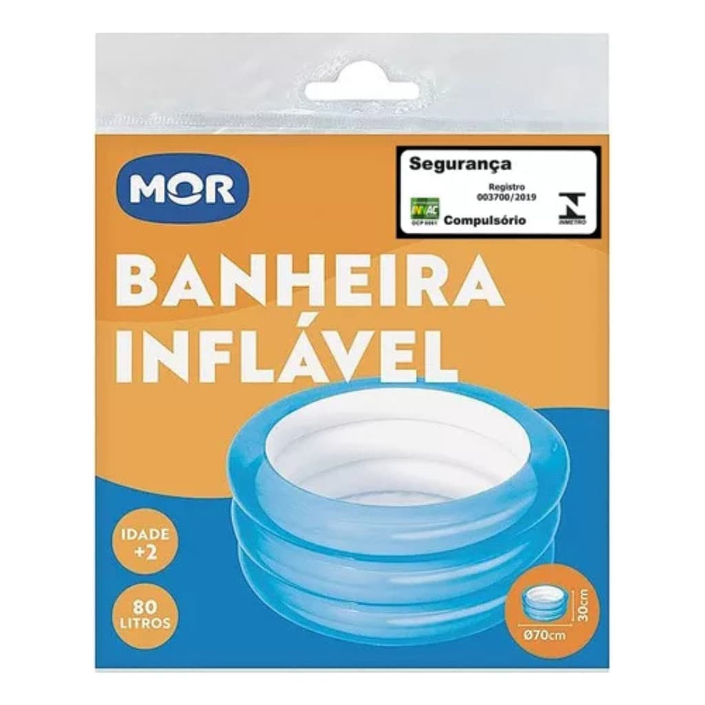Banheira Piscina inflavel infantil 80L Mor