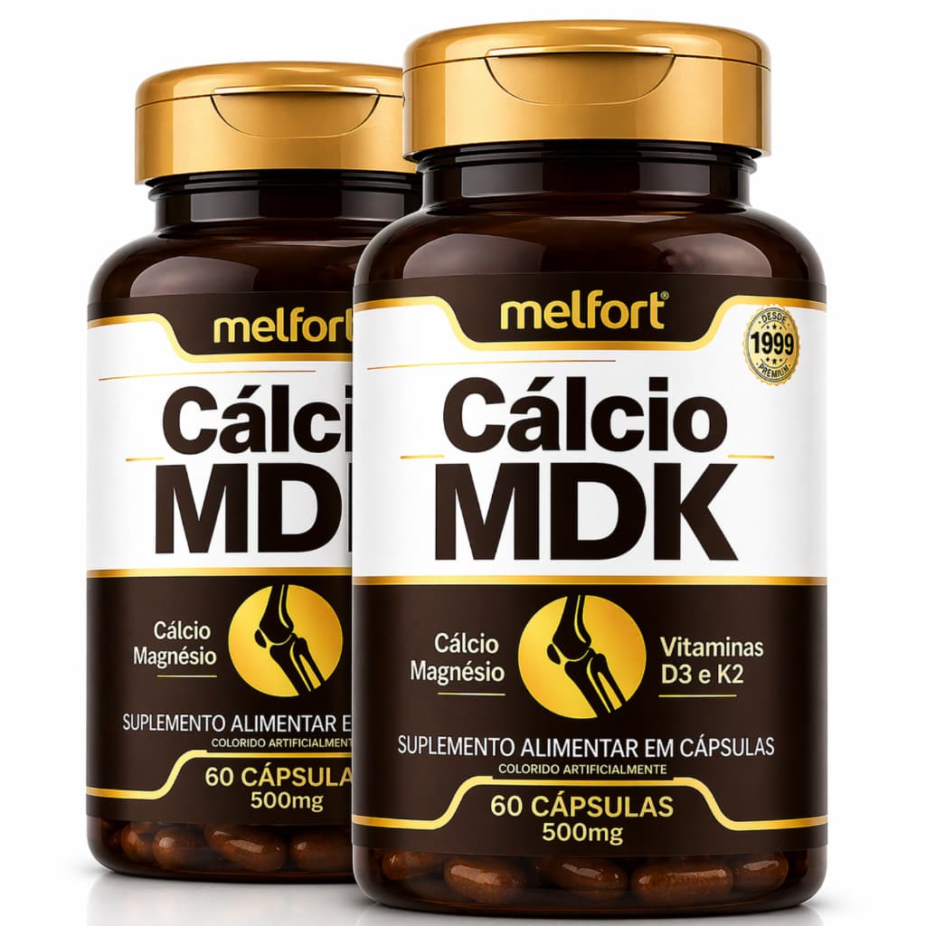 Cálcio Mdk + Magnésio + Vitamina D3 + Vitamina K2 120 Cáps