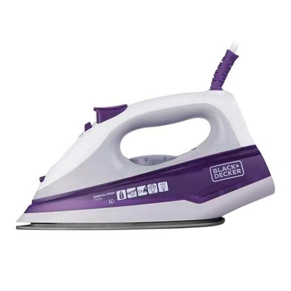Ferro de Passar Roupa a Vapor Black + Decker Antiaderente 22