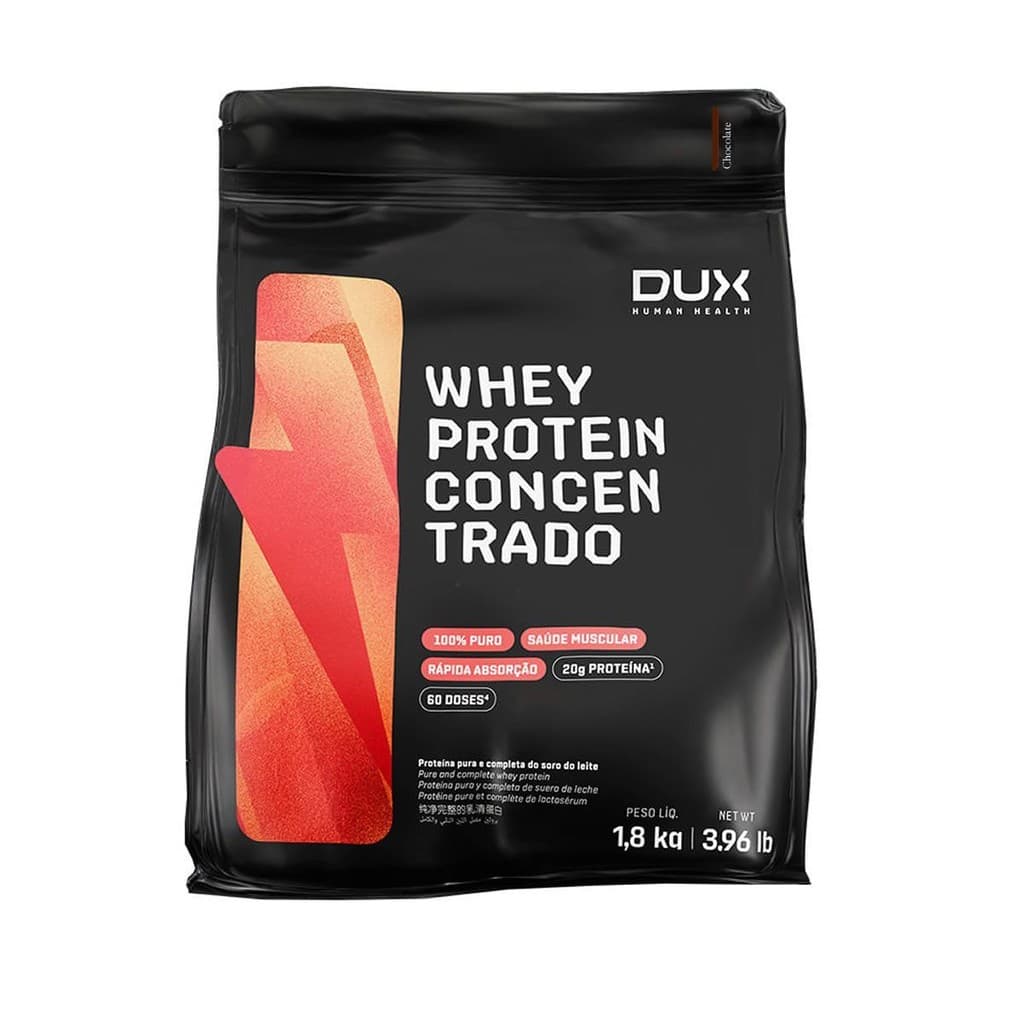 Whey Protein Concentrado - 1800g Refil Chocolate - Dux Nutrition