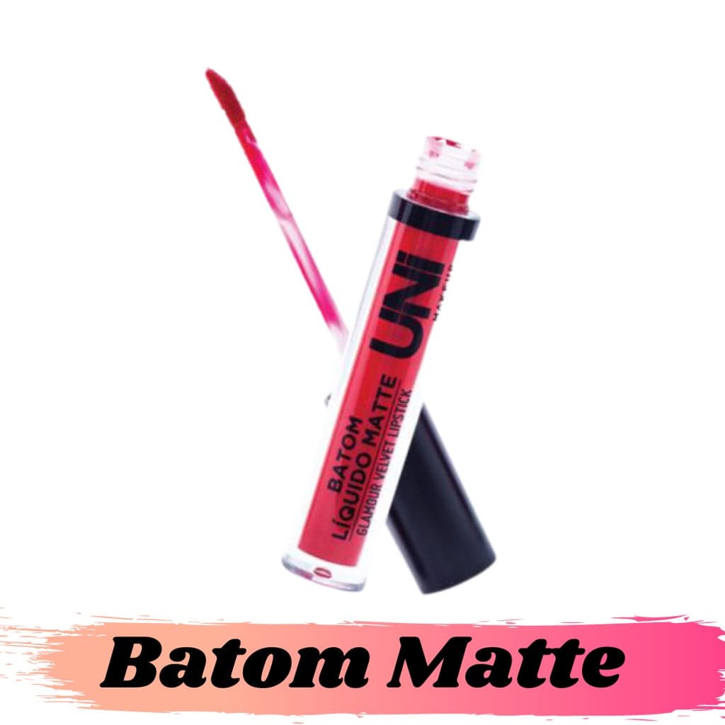 Batom Líquido Matte Glamour Velvet Lipstick Longa Duração- Uni makeup