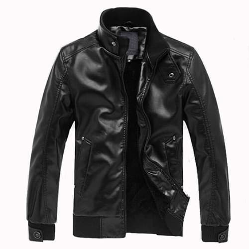 Jaqueta Jeans Masculina para o Frio, Roupas de Outono e Inverno, Nova Jaqueta de Couro Masculina, Jaqueta de Couro Mascu