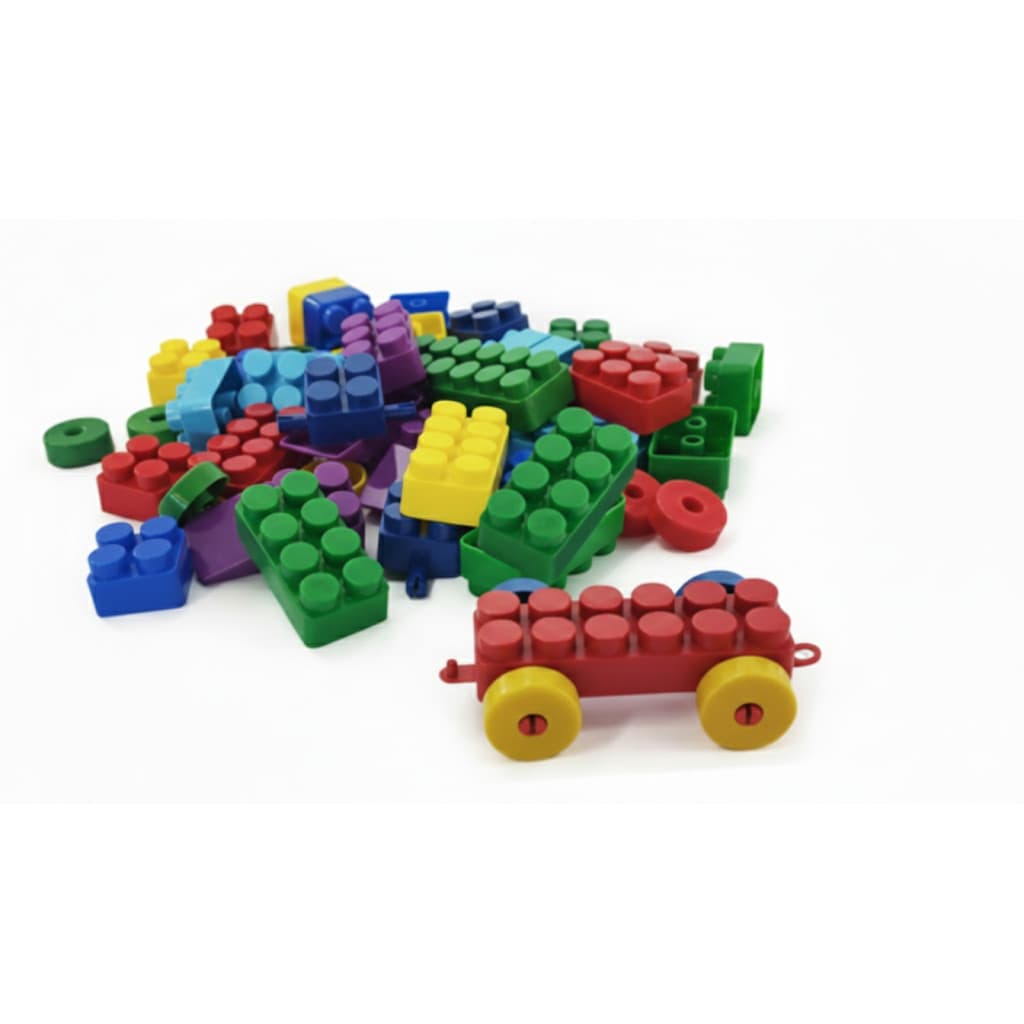 Blocos de Montar Magic Block 52 Peças Educativo Infantil Lego Peças Grandes