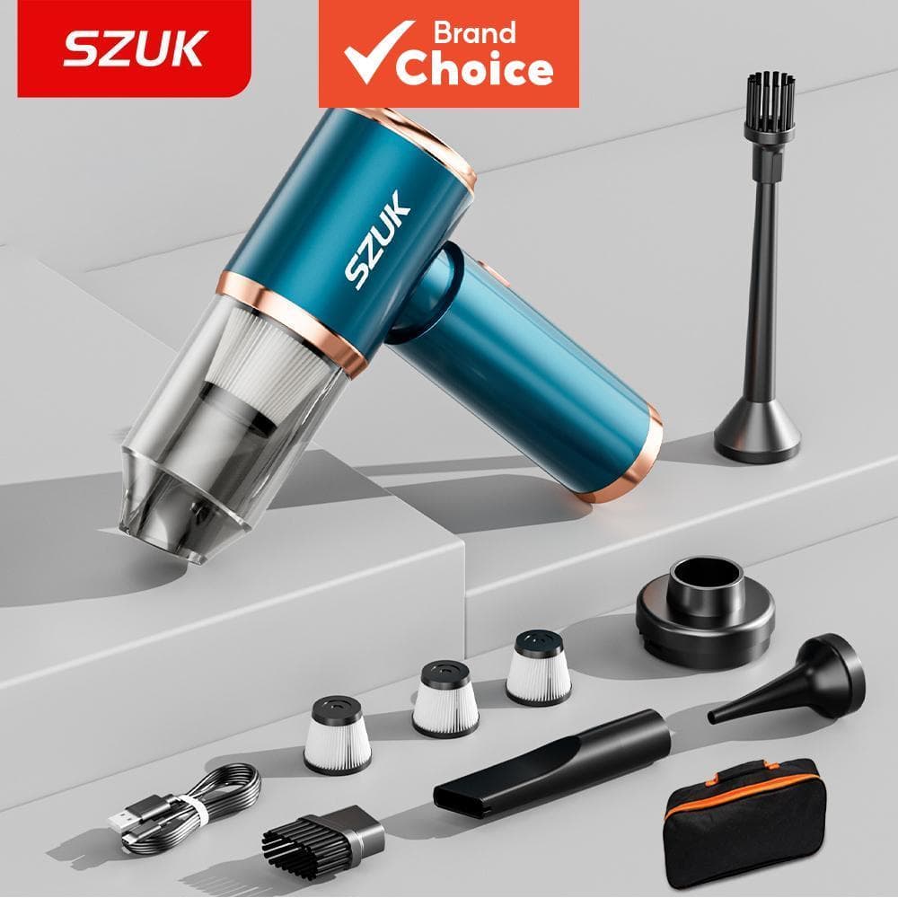 SZUK 2026 Aspirador de Pó Veicular Potente Mini Portátil Sem Fio Sem Fio Aspirador Doméstico Portátil Sem Fio Kit de