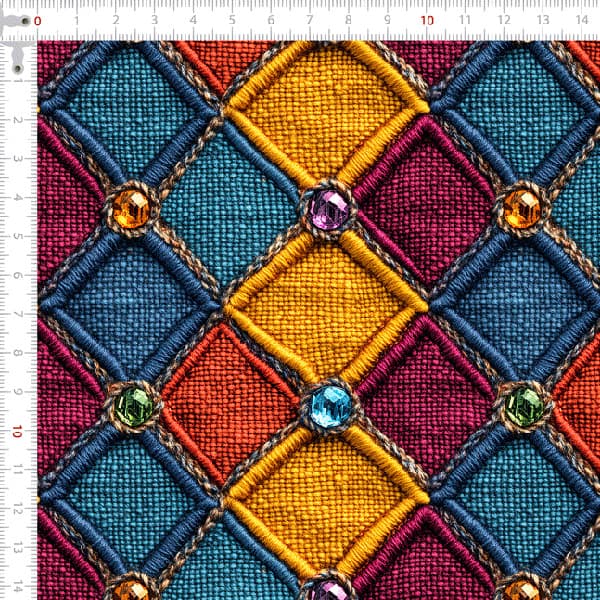 Tecido Tricoline Digital 3D Patchwork de Luxo Costura Pano DIY Patchwork Artesanato Quilt Ateliê