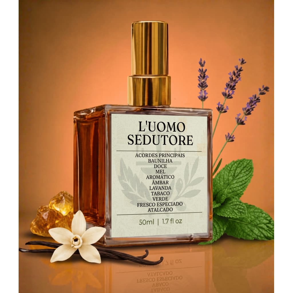 Perfume Masculino L'Uomo Sedutore Contratipo Inspirado Importado Premium Alta Fixação Extrato 35%