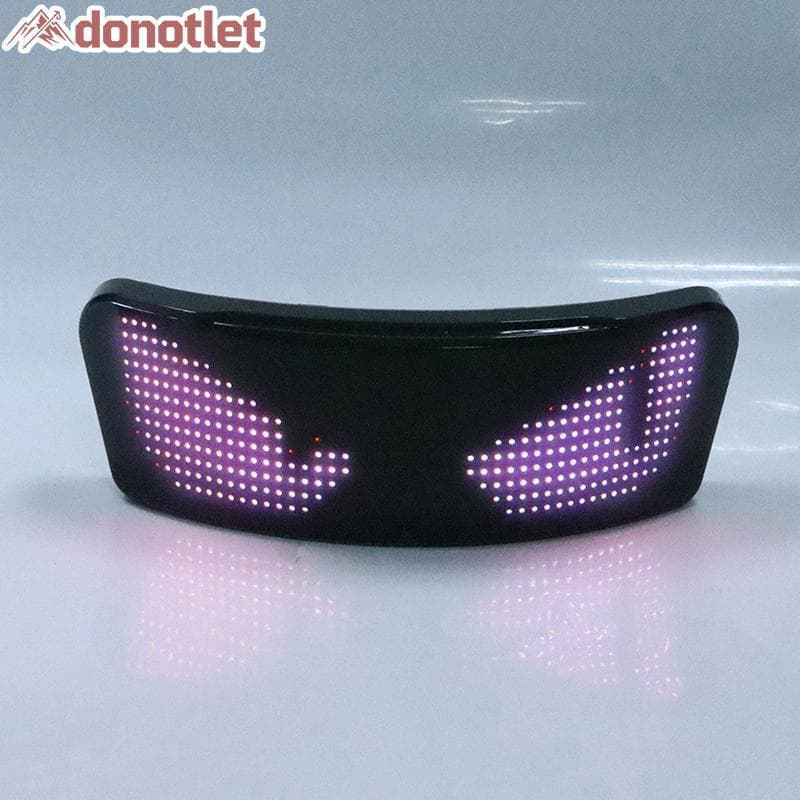 Donotlet Luz De Advertência Para Capacete De Motocicleta , Display Led Equitação Noturna , Traseira , Acessórios Moto DI