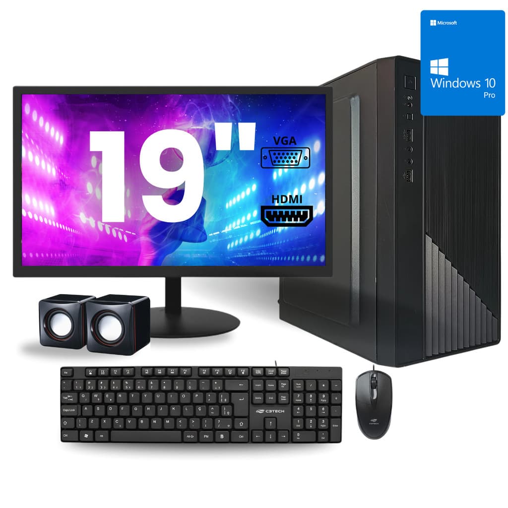 Computador Completo Intel Core I5 8 Gb Ssd 480 Gb Monitor 19