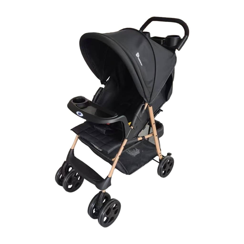 Carrinho de Bebê Delta C6 0 a 15Kg Preto/Bronze - Passear