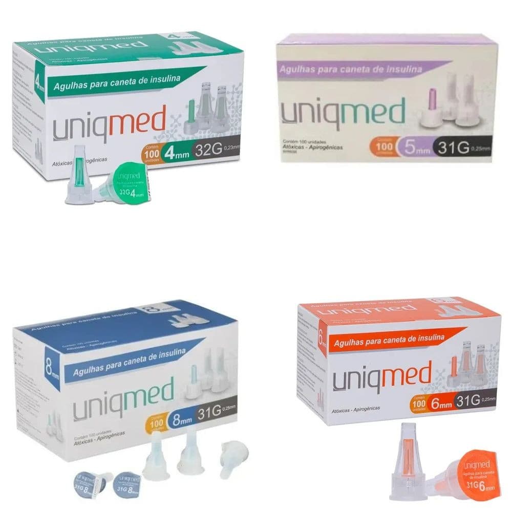 Agulha Para Caneta Caixa c/100un Uniqmed
