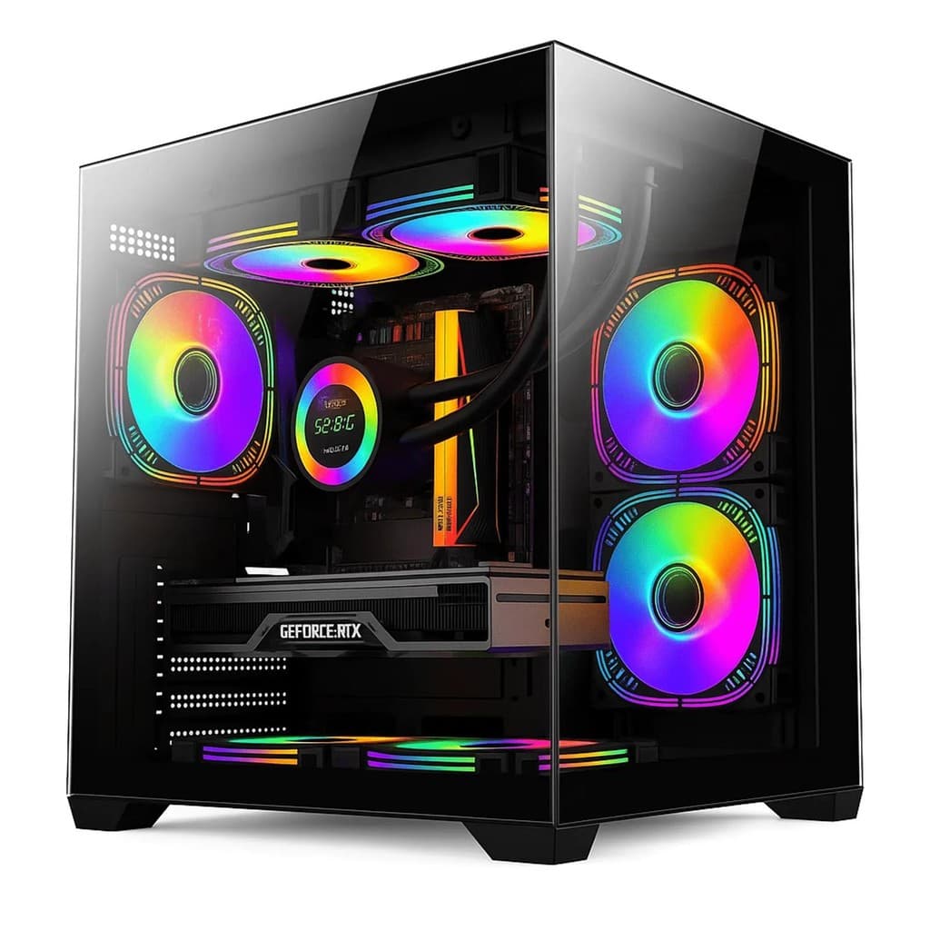 PC Gamer AMD 7 5700X  Water Cooler RTX 5060 8GB Memória 32GB Fonte 600W SSD 512GB NVMe