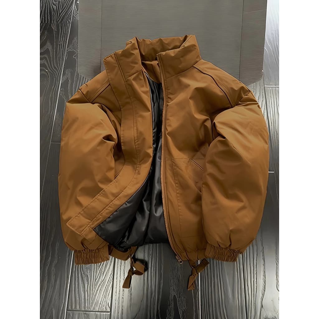 Jaqueta Bomber americana jaqueta de algodão masculina inverno acolchoado jaqueta espessada cleanfit gola alta jaqueta de