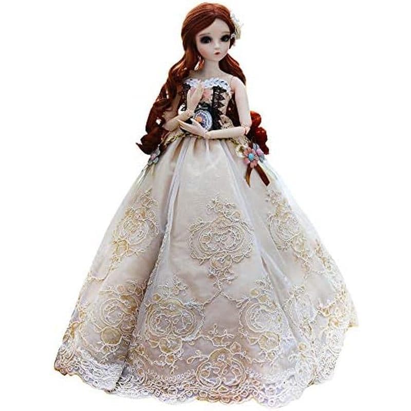 Boneca UCanaan BJD , Bonecas 1/3 SD 24 Polegadas 18 Articulada Esférica Brinquedos DIY Com Roupas Roupa Sapatos Peruca M
