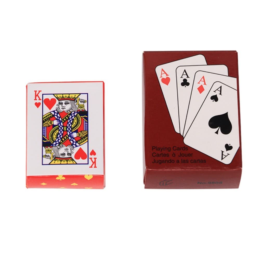 Mini Cartas De Jogo De Bolso Portátil Leve Baralho De Pôquer Para Truques De Mágica Jogos De Festa Reuniões De Família V