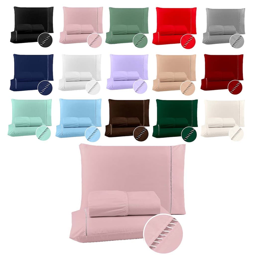 Lencol Casal, Queen, King 3 Pçs 400 Solteiro 2 Pçs Fios Micropercal Jogo De Cama Casal