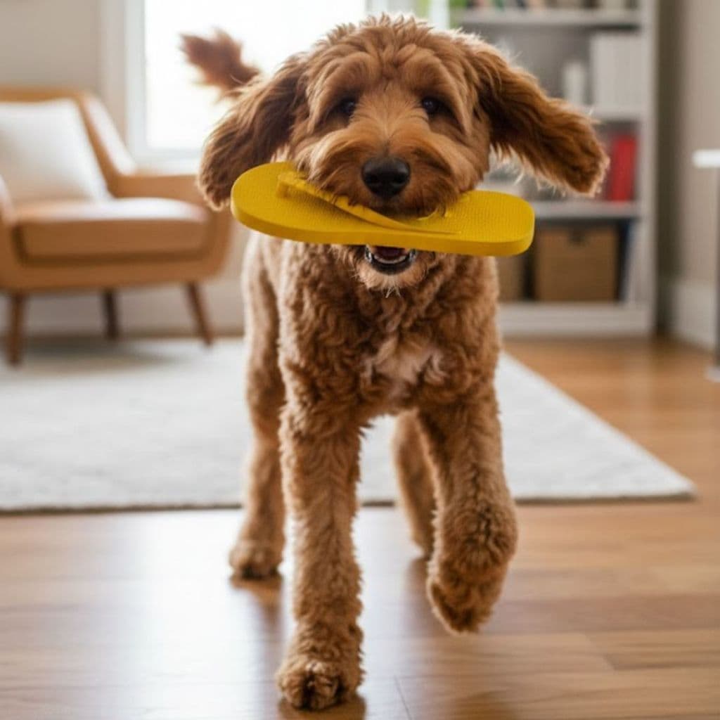 Mordedor para Cachorro Brinquedo em Forma de Chinelo pequeno para Cães Pets Mordedores Agressivos Brinquedos Interativo
