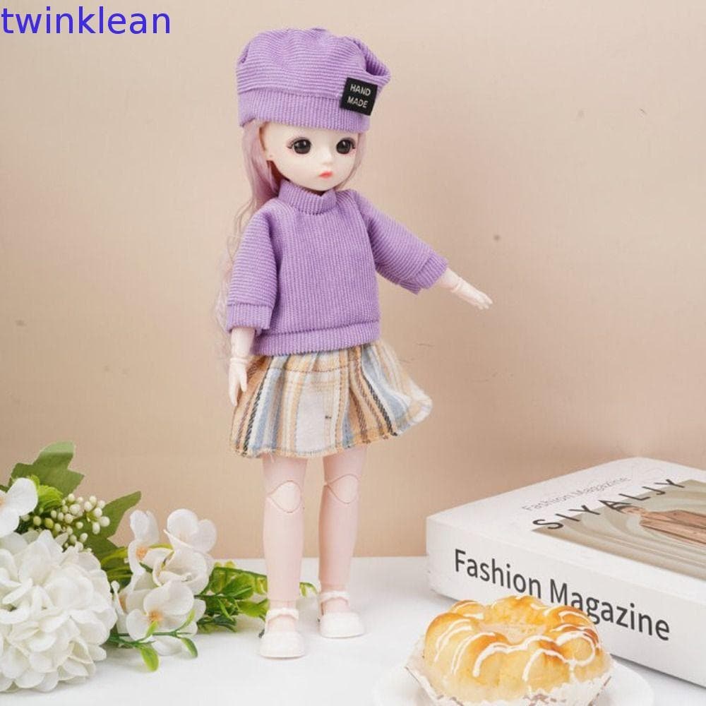 Bonecas Bjd TWINKLEAN Princess Dress Up , Com Peruca Maquiagem Bola Articulada Boneca De 30 Cm Roupas , Cabelo Longo