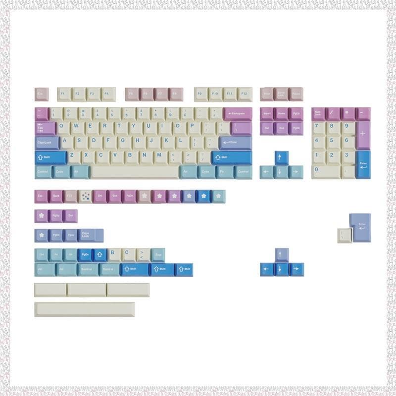 (Otgl) 150 Teclas Keycaps PBT Material Teclado Cherry Profile Sublimation Keycap Para A Maioria Dos Teclados Mecânicos