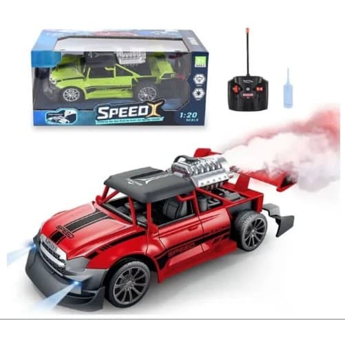 Brinquedo Carrinho Controle Remoto Remoto Solta Fumaça Super Turbo