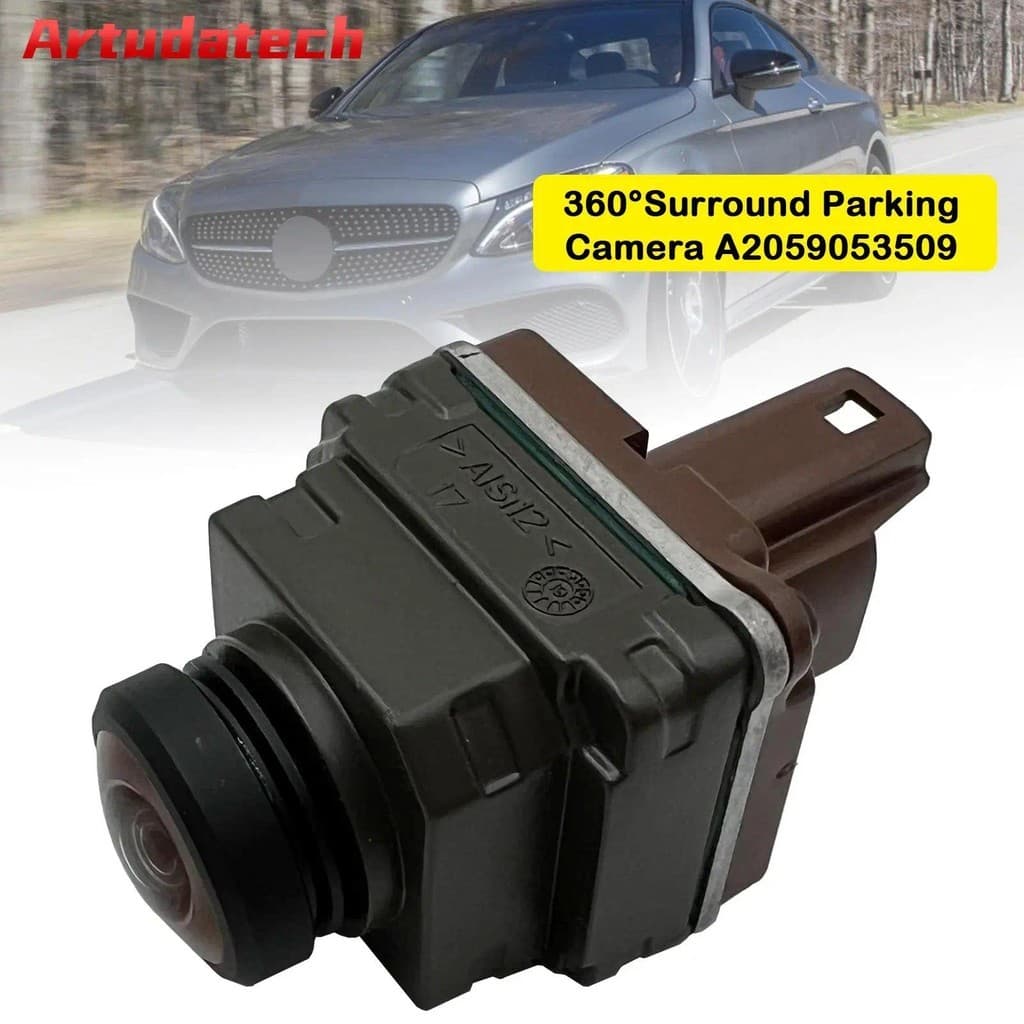 Artudatech 360 ° Câmera De Visão Traseira A2059053509 Para Benz Classe C W205 C300 2017-2018 Acessórios Carro