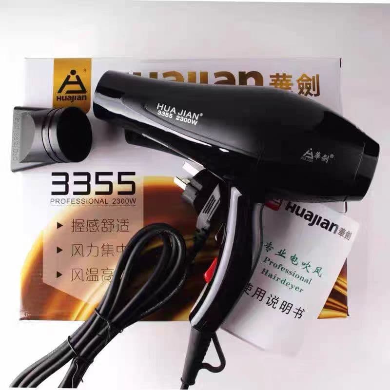 Huajian 3355 secador de cabelo secador de cabelo alta potência profissional salão de beleza doméstico quente e frio seca