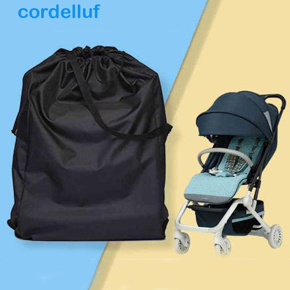 CORDELLUF Bolsa De Viagem Para Carrinho De Bebê , Universal , Dobrável , Antipoeira , Preta , Armazenamento , Organizado