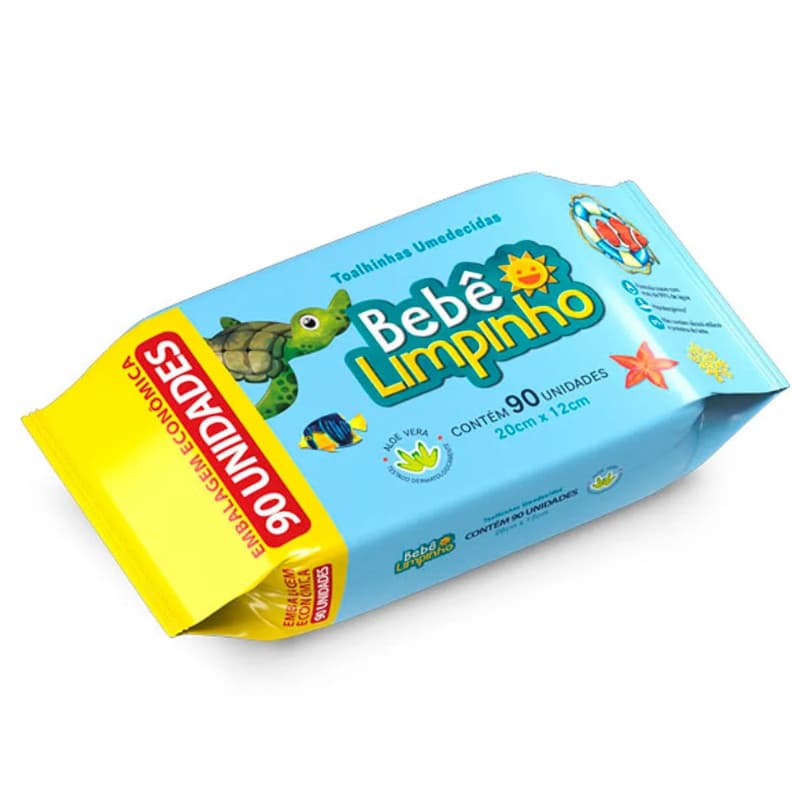 Unidades da Toalha Umedecida Bebê Limpinho Premium 270 Unidades