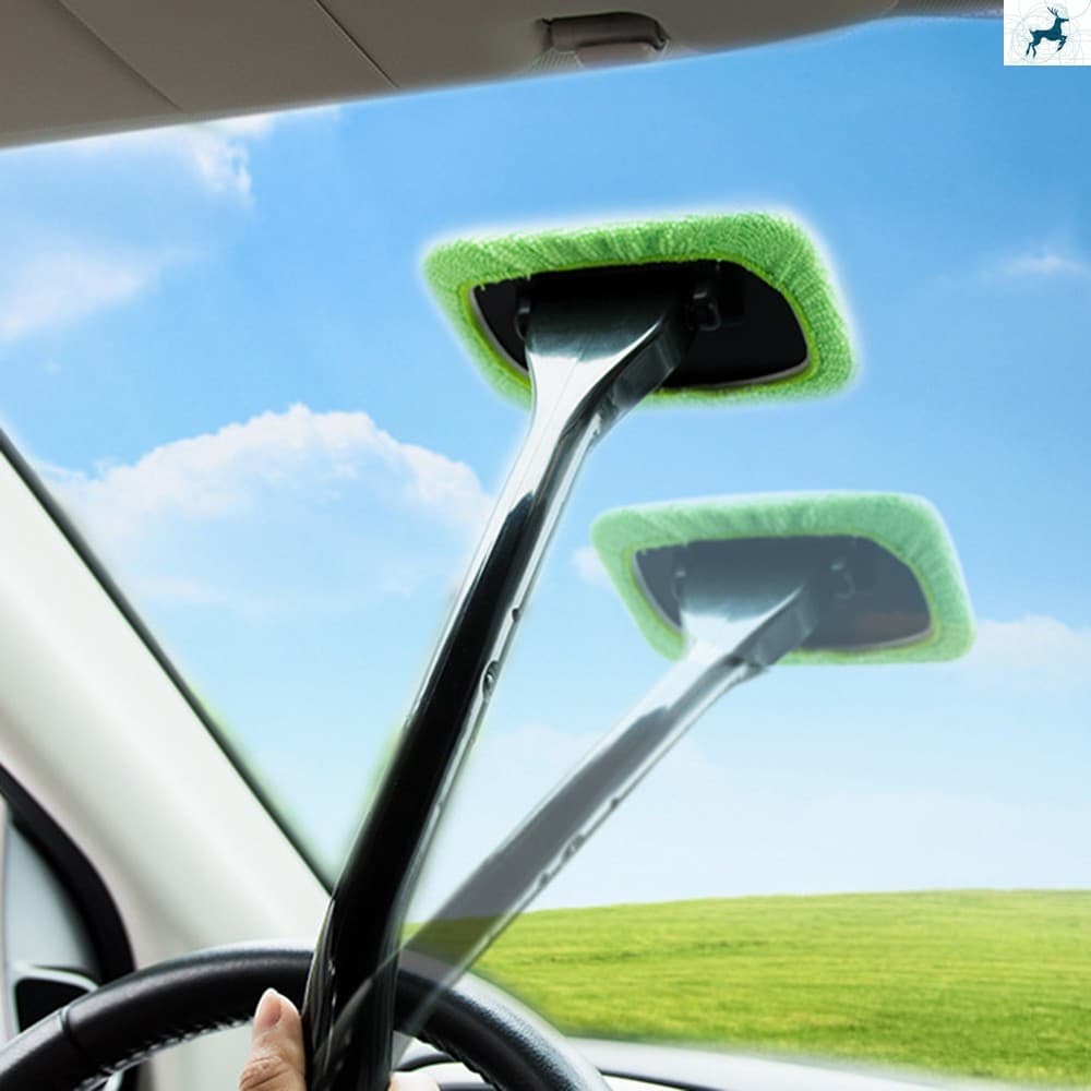 Kit De Escova Para Limpeza De Pára-Brisa De Microfibra-Ferramenta De Janelas De Carro