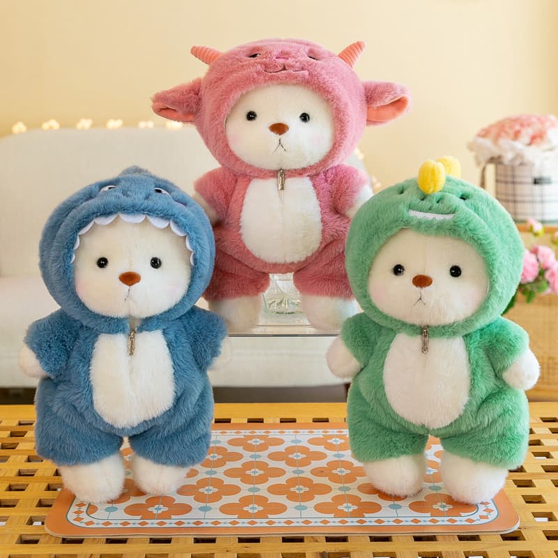 Brinquedo De Pelúcia De Dinossauro Transformado De Urso Articulado Boneca Ovelha Fofa De Pano Em Formato De Articulação
