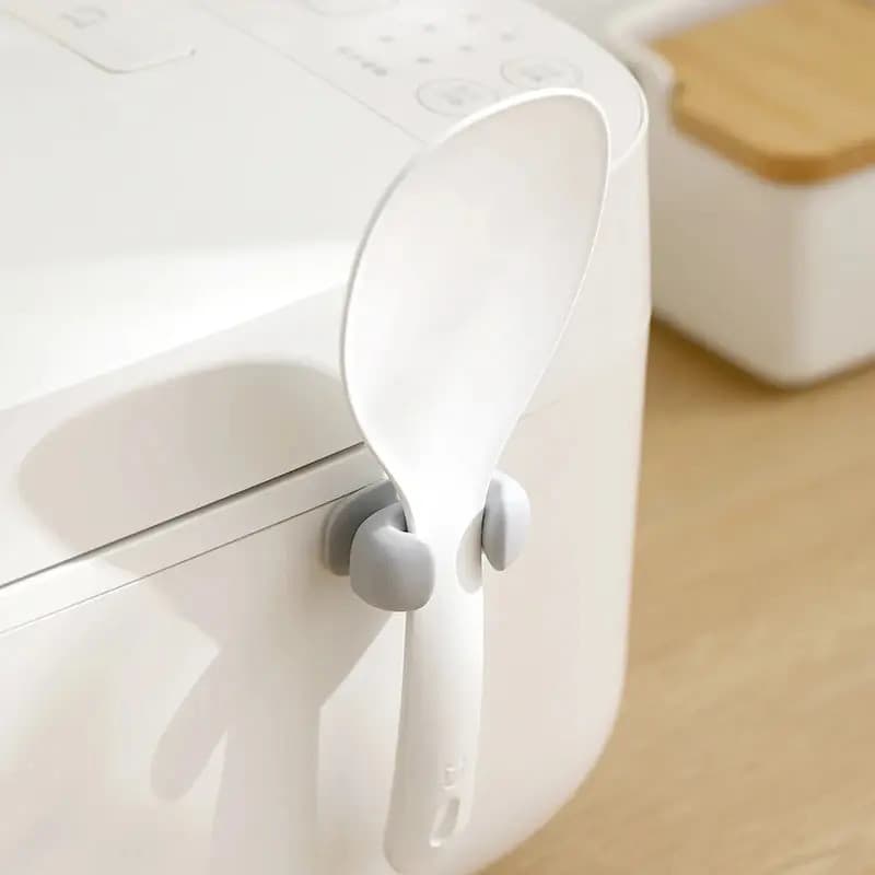 Suporte de Silicone para Colheres de Arroz, Prateleira de Armazenamento Montada na Parede da Cozinha, Suporte para Utens