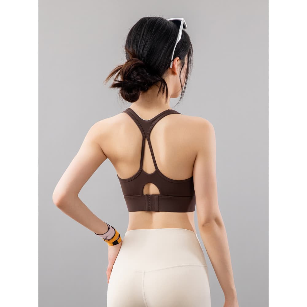 Colete de yoga de uma peça feminino cruz volta roupa interior esportiva feminina Fitness yoga Wear superior absorção de 