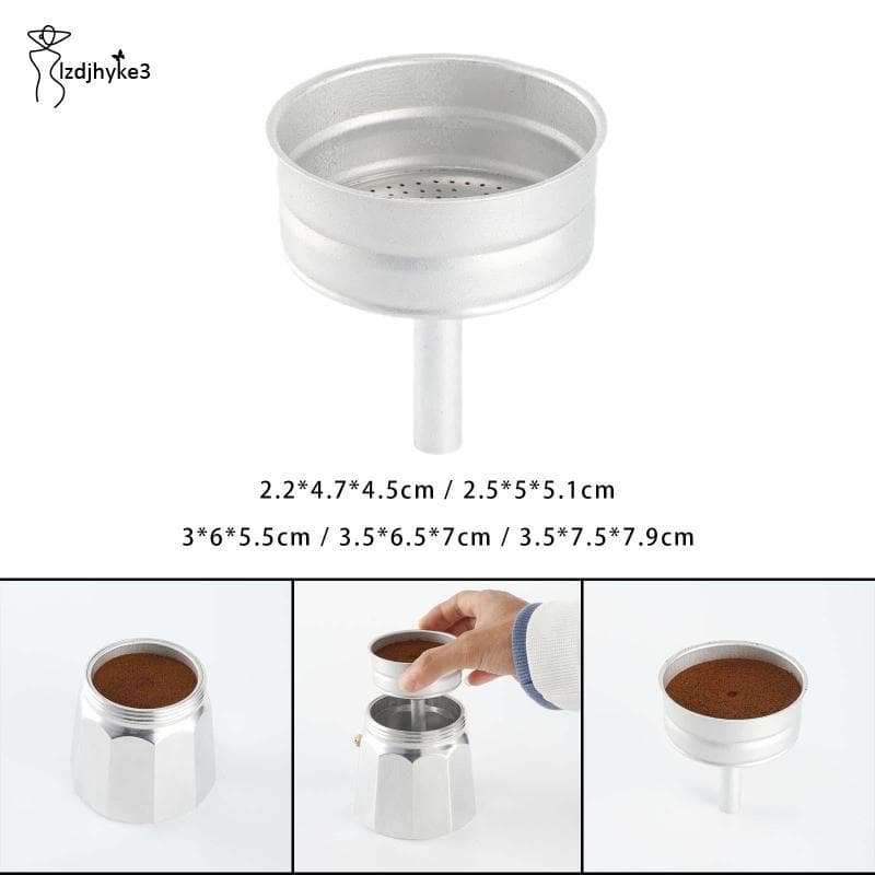 [lzdjhyke3] Funil De Substituição De Panela , Alumínio Para Cafeteiras , Funis , De Café Expresso , Acessórios , Materia
