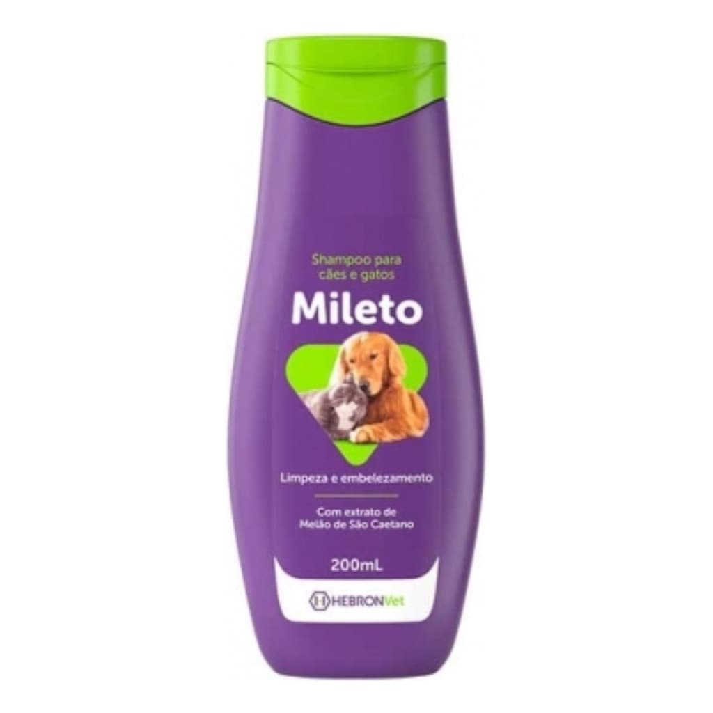 Shampoo Mileto Cachorro E Gato 200ml