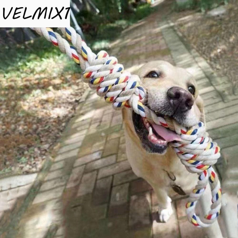 VELMIX1 Brinquedo De Corda De Algodão Para Cães , Brinquedos Interativos Resistentes Ao Desgaste Mordida De Cachorro , C