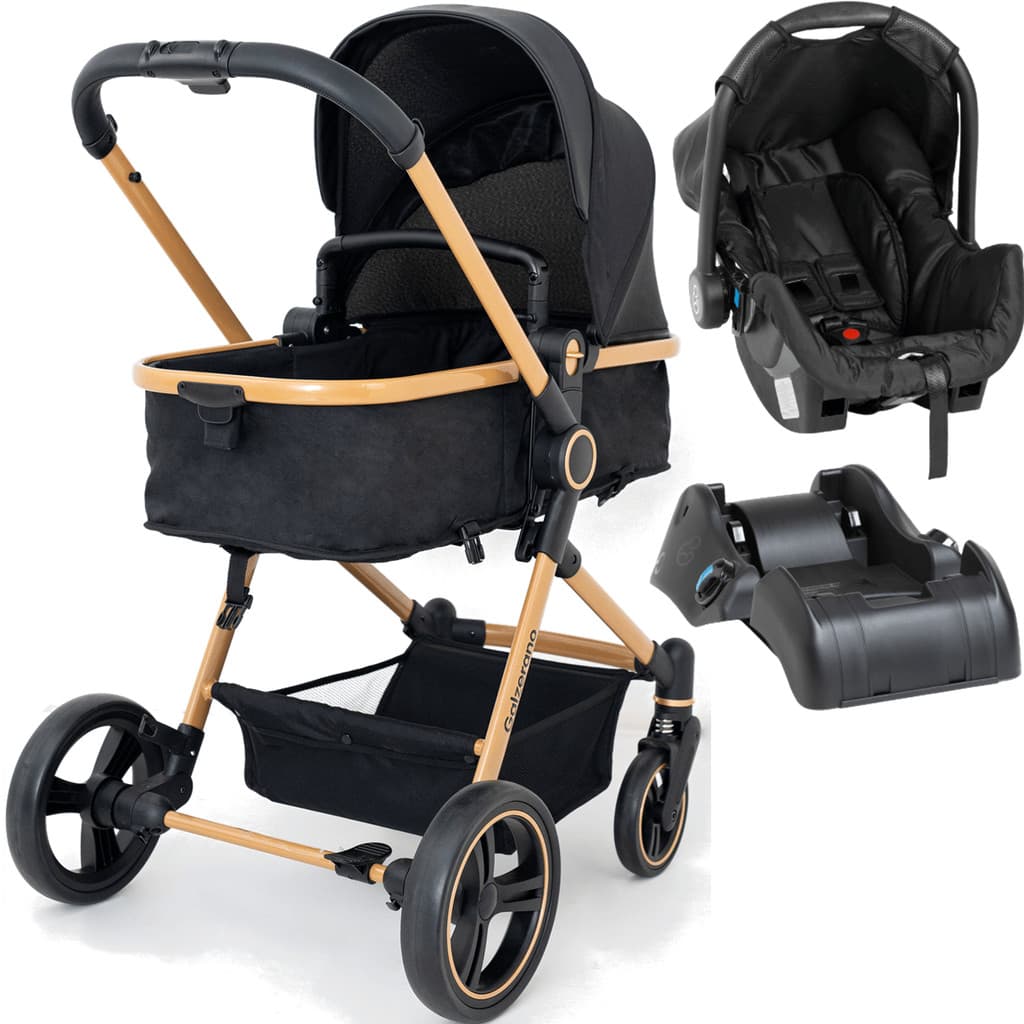 Carrinho de Bebe Moises Bebe Conforto Base Galzerano Ivy G22 Gold