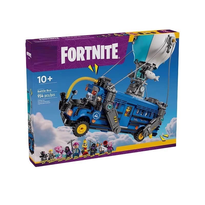 Compatível com o LEGO 77073 Fortnite Battle Bus, modelo de brinquedo de blocos de montar para meninos e meninas.