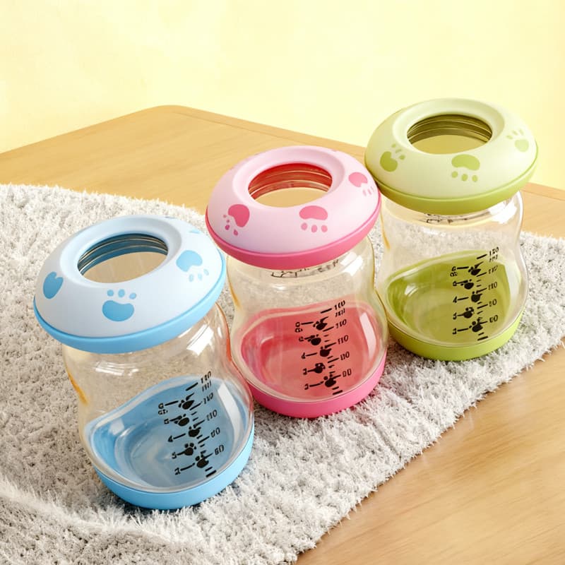 Bebê recém-nascido 5cm de largura calibre bebê ppsu garrafa de bebê resistente a choques acessórios esterilização fervív