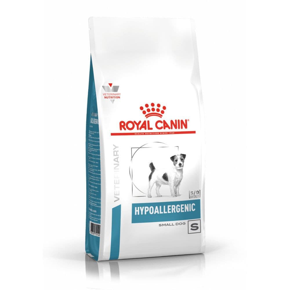 Ração Seca Veterinary Diet Hypoallergenic Small Dog para Cães Pequenos com Sensibilidades Alimentares 2Kg Royal Canin
