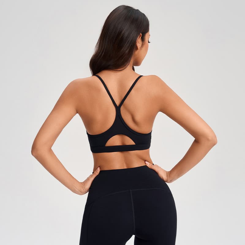 Linda volta Yoga esportes roupa interior feminina alça fina bela volta pequena camisola reunião Anti-flacidez Fitness co