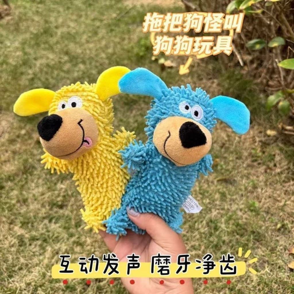 Brinquedo de pelúcia para cachorro, resistente à mordida, Molar, auto-feliz, alívio do tédio, brinquedo para gato, anima