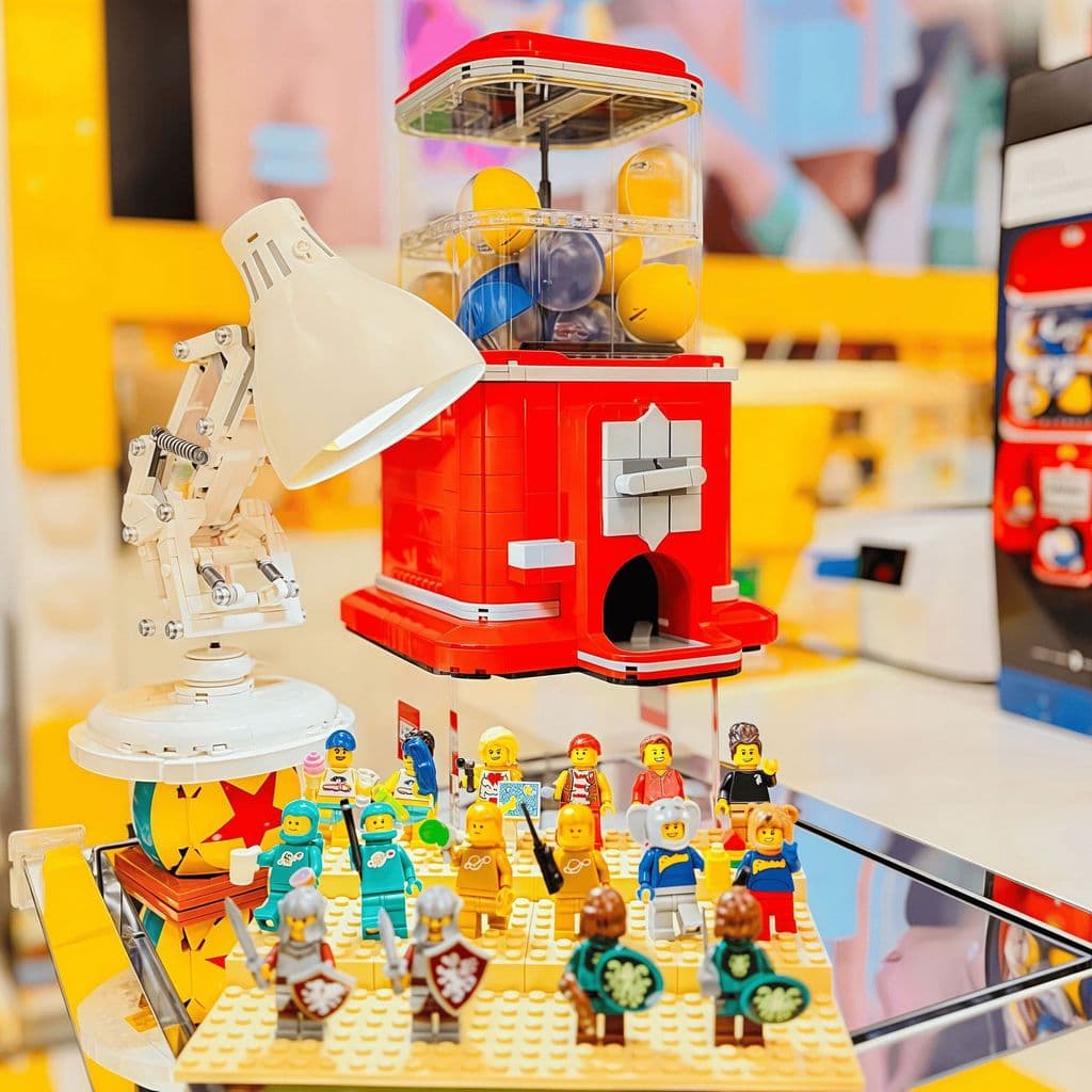 Compatível com a máquina de gashapon de minifiguras LEGO Creative IDEAS Series 358, brinquedo de blocos de montar para m